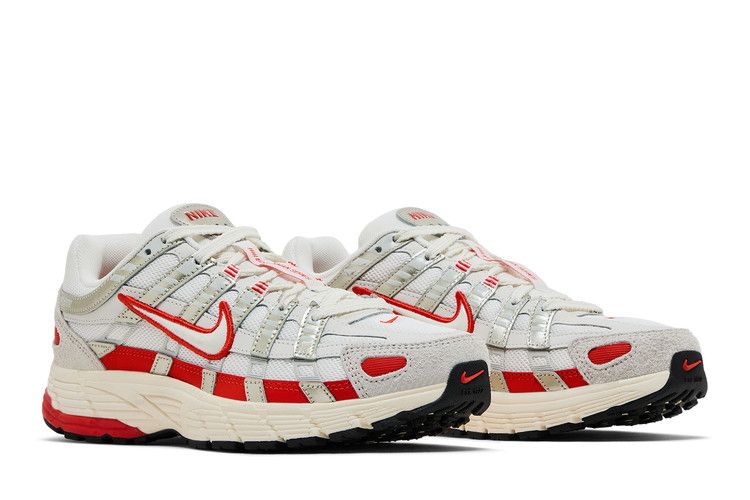 Nike P-6000 Sail Pale Ivory Light Bone Picante Red (Women's)
