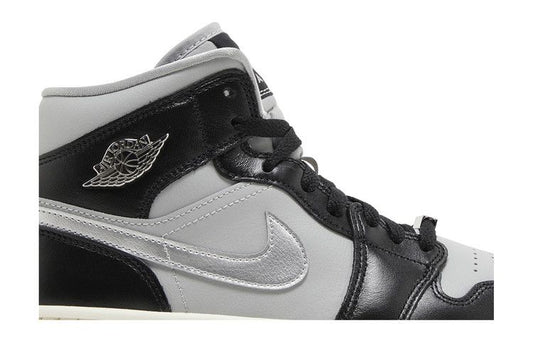 Jordan 1 Mid SE Black Metallic Silver (Women's)