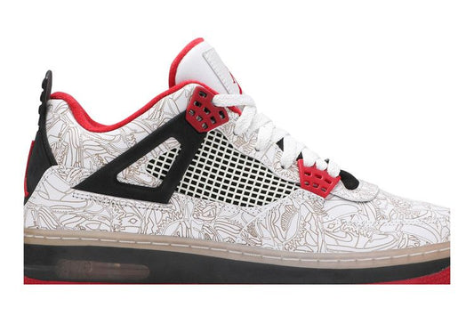 Jordan Fusion 4 White Laser