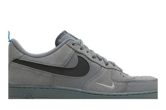 Nike Air Force 1 Low Cut Out Swoosh Grey