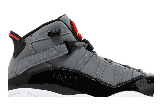 Jordan 6 Rings Smoke Grey Black Red Gold