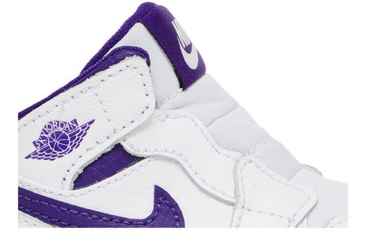 Jordan 1 Crib Bootie White Court Purple (I)