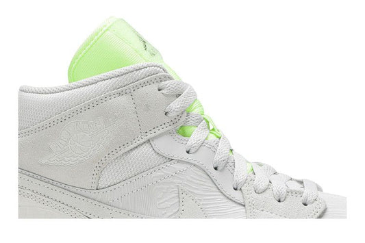 Jordan 1 Mid Vast Grey Ghost Green (Women's)