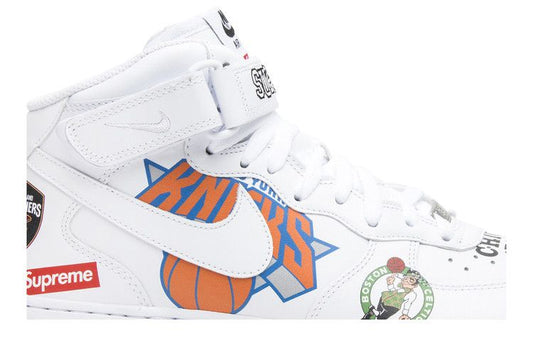 Nike Air Force 1 Mid Supreme NBA White