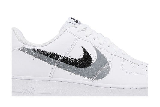Nike Air Force 1 Low '07 Spray Paint Swoosh White Black Grey