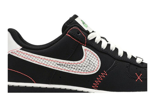 Nike Air Force 1 Low Schematic Black White Bright Crimson