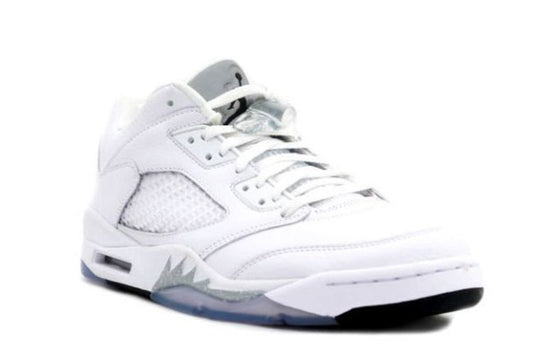 Jordan 5 Retro Low Metallic White (Women's)
