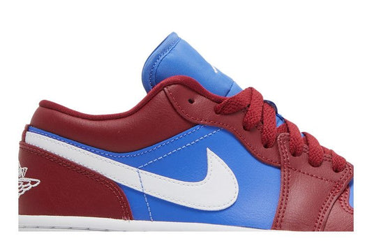 Jordan 1 Low Pomegranate Medium Blue (Women's)