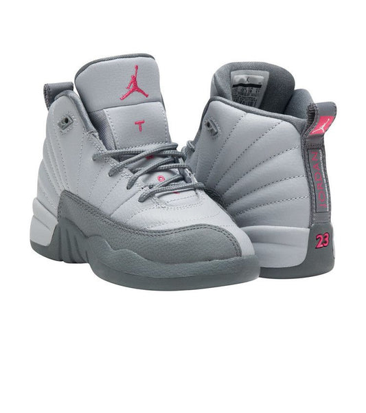 Jordan 12 Retro Wolf Grey Vivid Pink (PS)