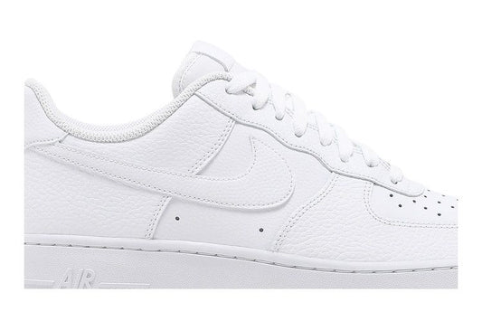 Nike Air Force 1 Low Triple White Tumbled Leather