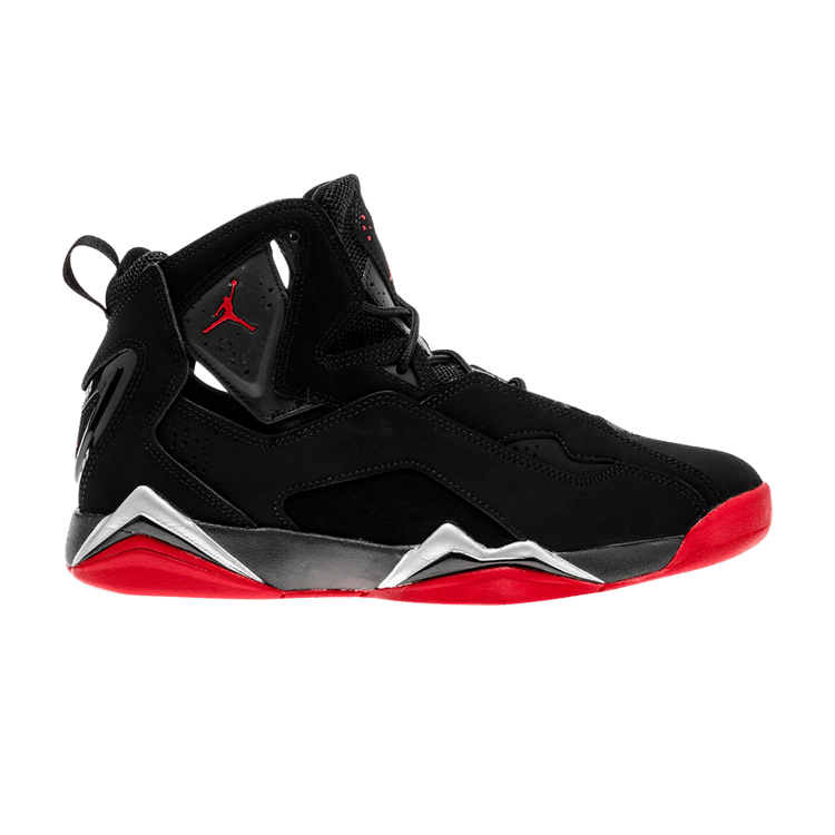 Jordan True Flight Black/Gym Red-Metallic Silver