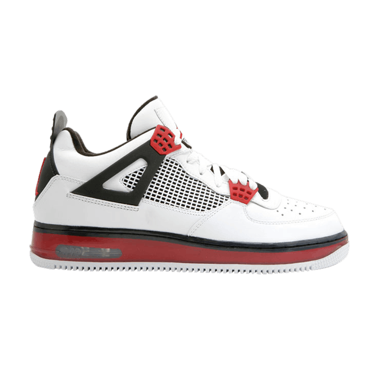 Jordan Fusion 4 Varsity White Red