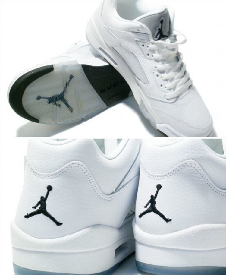 Jordan 5 Retro Low Metallic White (Women's)