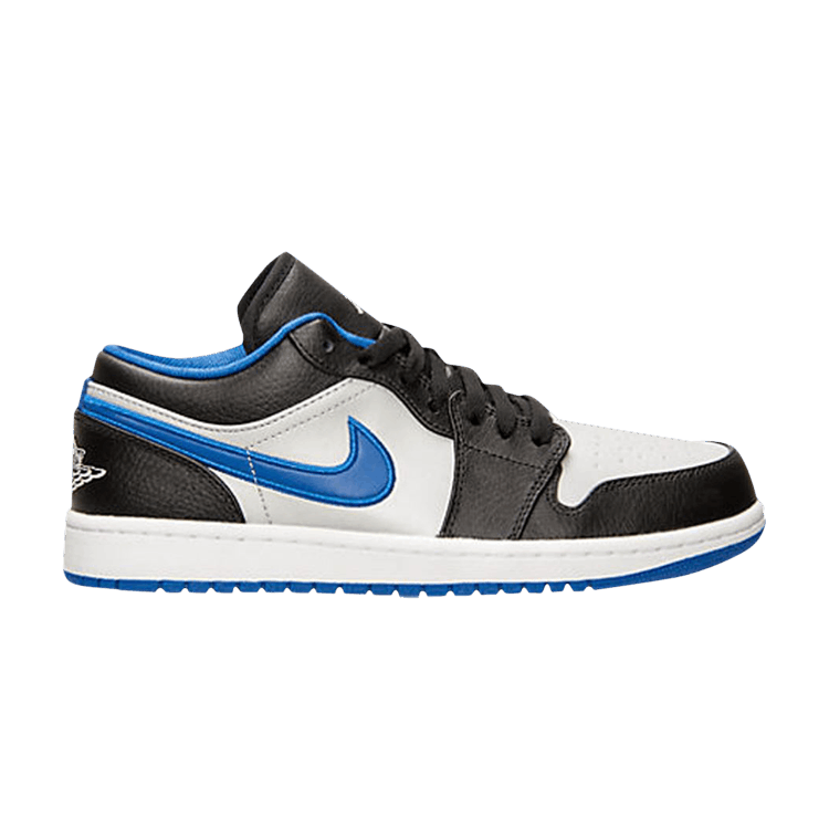 Jordan 1 Low Black Game Royal Metallic Platinum