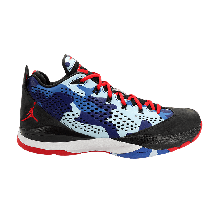 Jordan CP3.VII Black Sport Red Chambray Blue Game Royal