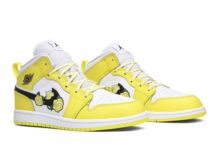 Jordan 1 Mid Dynamic Yellow Floral (PS)