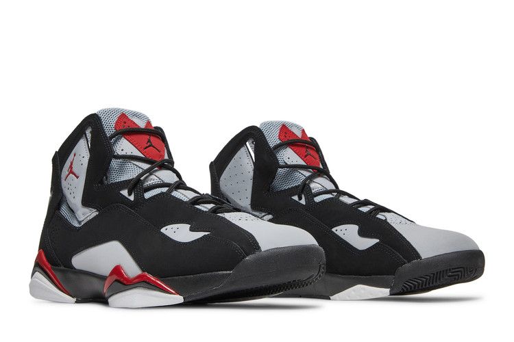 Jordan True Flight Black Varsity Red Wolf Grey