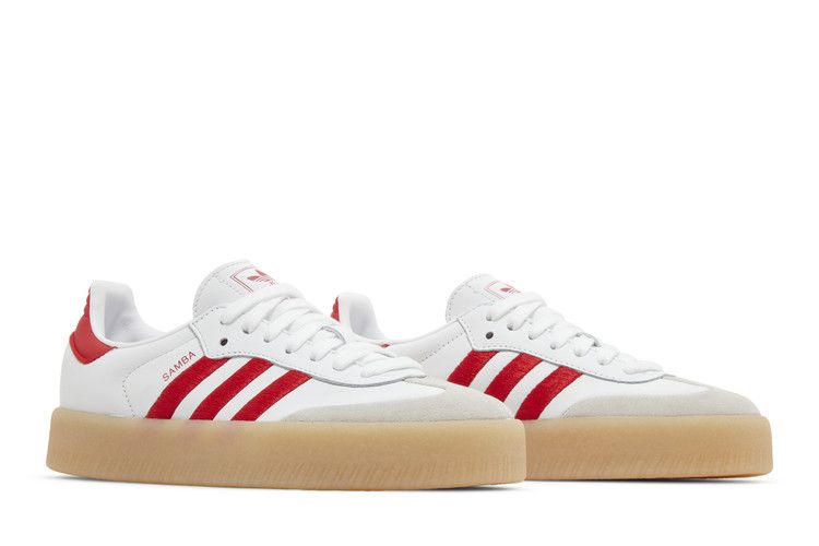 adidas Sambae White Better Scarlet Gum (Women's)