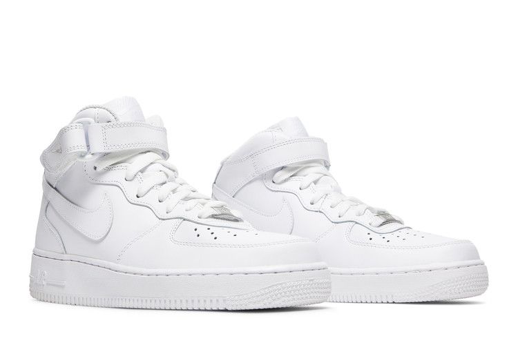 Nike Air Force 1 Mid Triple White (Women's)