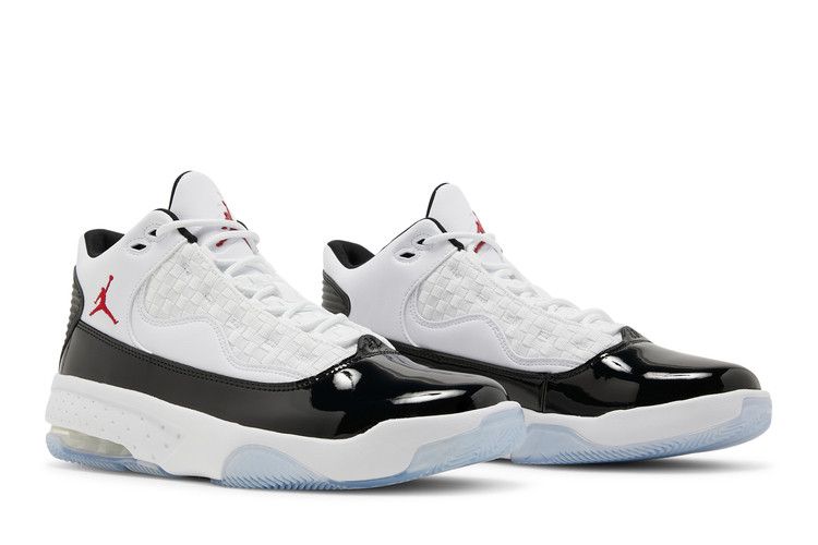 Jordan Max Aura 2 White Black Gym Red