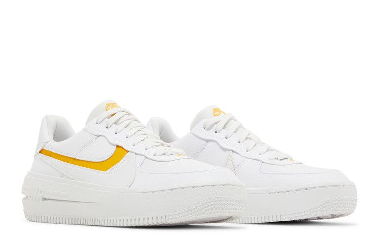 Nike Air Force 1 PLT.AF.ORM White Yellow Ochre (Women's)