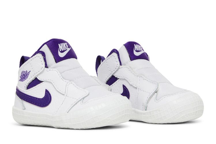 Jordan 1 Crib Bootie White Court Purple (I)