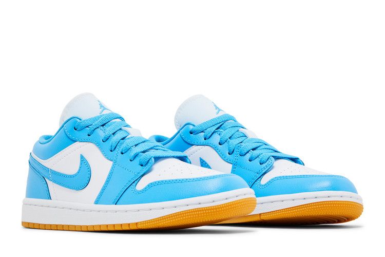 Jordan 1 Low White Gum Light Brown Dark Powder Blue (Women's)