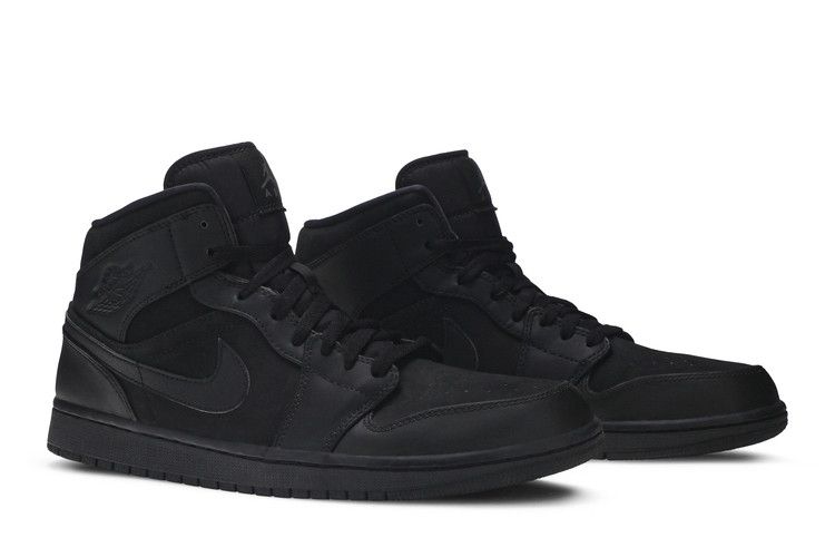 Jordan 1 Mid Triple Black (2014)