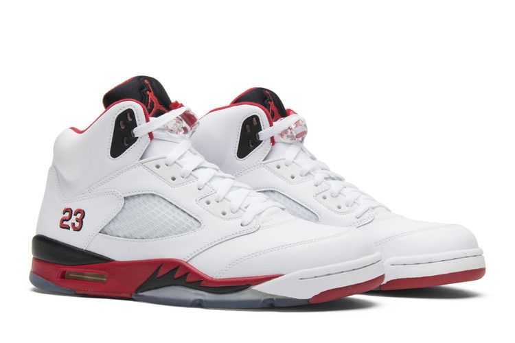 Jordan 5 Retro Fire Red Black Tongue (2013)