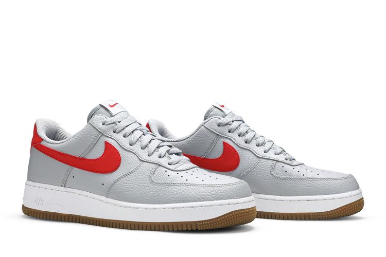 Nike Air Force 1 Low '07 Wolf Grey University Red