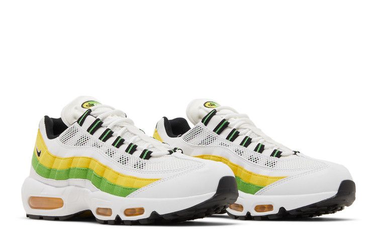 Nike Air Max 95 Essential White Green Apple Tour Yellow