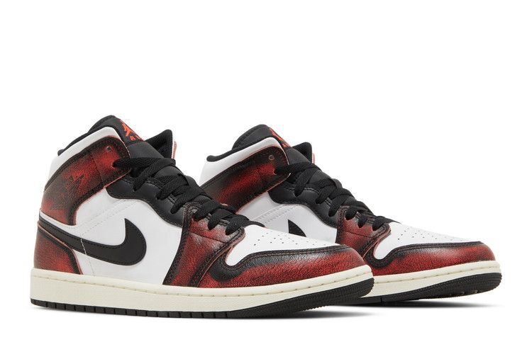 Jordan 1 Mid Wear-Away Chicago