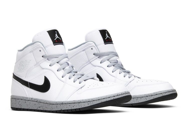Jordan 1 Mid White Cement