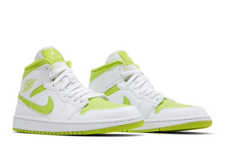 Jordan 1 Mid White Lime (Women's)