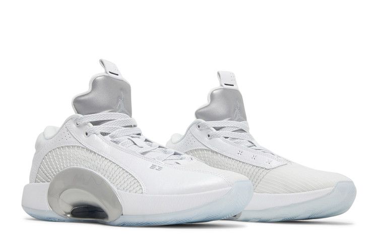 Jordan XXXV Low Metallic Silver (Clear Sole)
