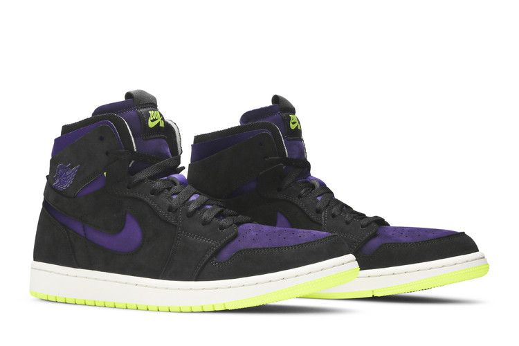 Jordan 1 High Zoom Air CMFT Black Court Purple Lemon Venom (Women's)