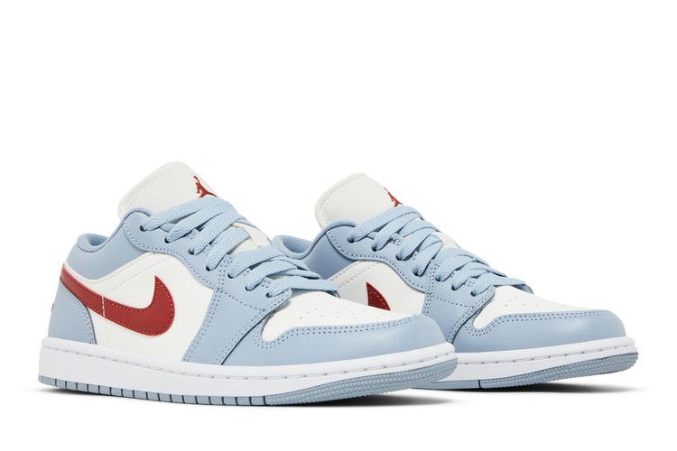Jordan 1 Low Blue Whisper Dune Red (Women's)