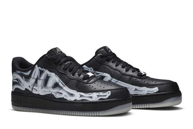 Nike Air Force 1 Low Black Skeleton Halloween (2019)