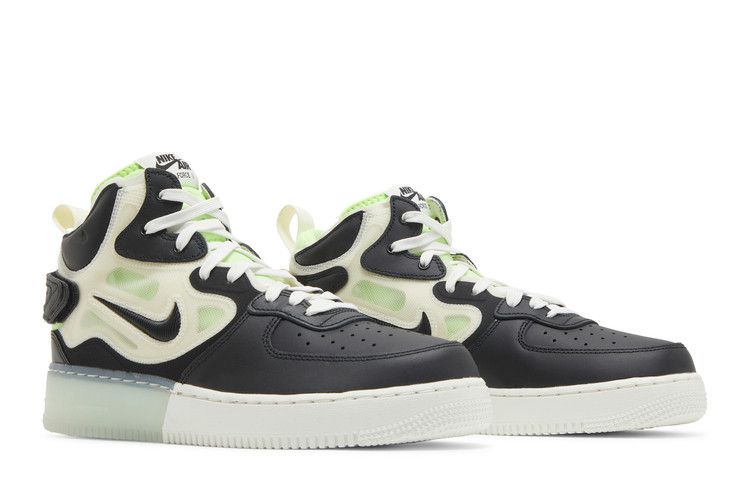Nike Air Force 1 React Mid Black Sail Ghost Green