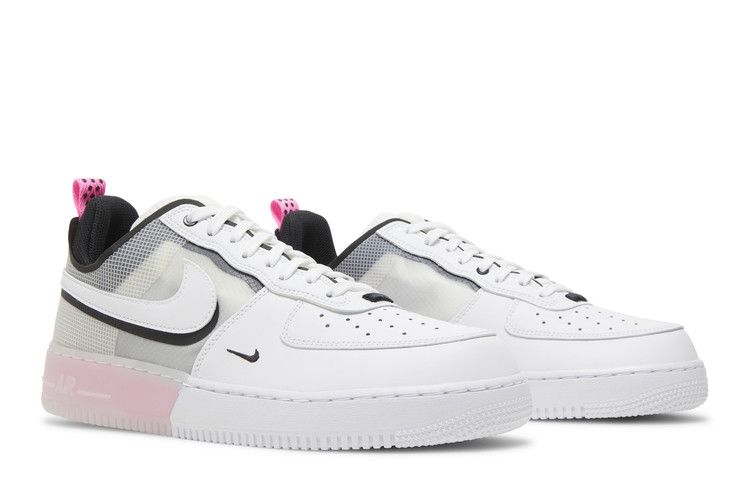 Nike Air Force 1 Low React White Black Pink Spell