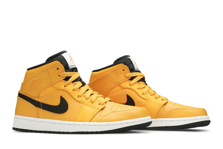 Jordan 1 Mid University Gold Black