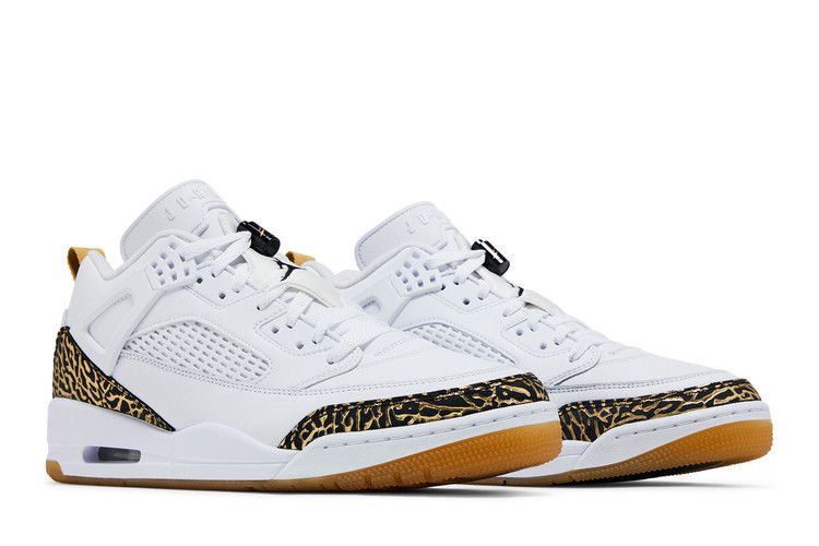 Jordan Spizike Low White Metallic Gold