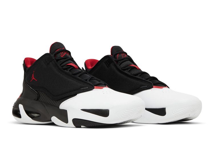 Jordan Max Aura 4 Black Gym Red White