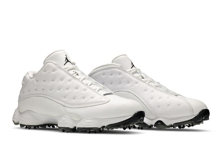 Jordan 13 Retro Golf Cleat White Black