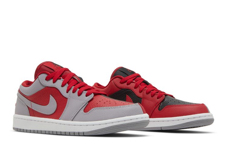 Jordan 1 Low SE Homage Split Gym Red Cement Grey (Women's)