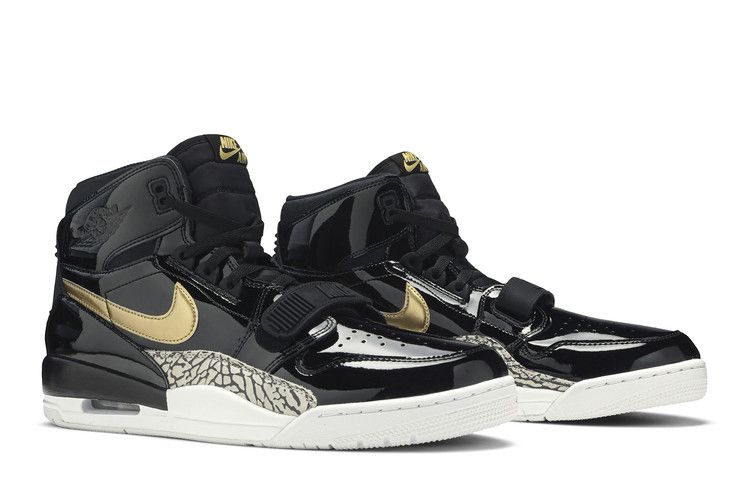 Jordan Legacy 312 Black Gold Patent