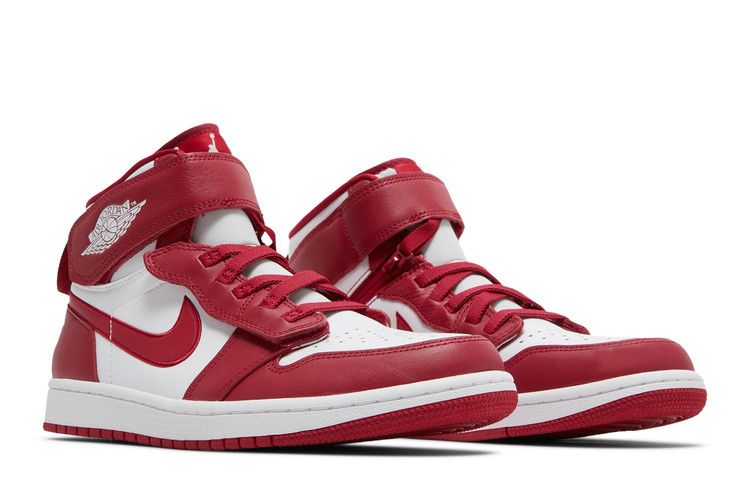 Jordan 1 High FlyEase White Cardinal Red