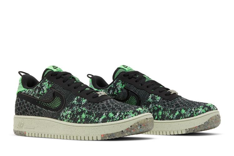 Nike Air Force 1 Low Crater Flyknit Black Volt