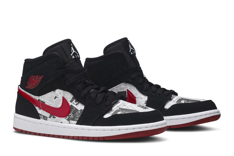 Jordan 1 Mid Newspaper Air Times