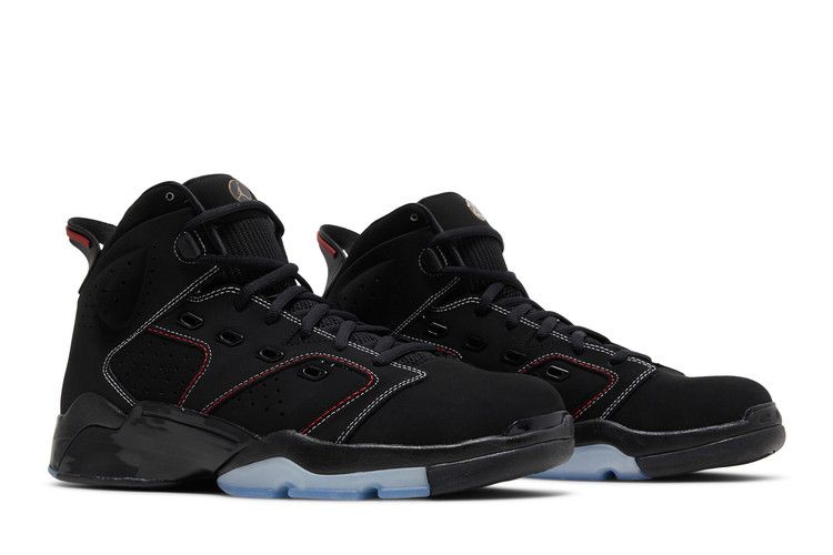 Jordan 6-17-23 Black White Red Contrast Stitching